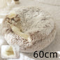 2 In 1 Dog And Cat Bed Pet Winter Bed Round Plush Warm Bed House Soft Long Plush Pets Bed Pet Products