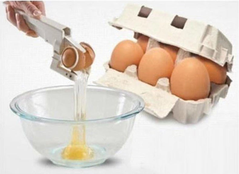 Egg Shell Cracker Handheld Plastic Egg Breaker Egg Opener Creative Egg Separator Tool Kitchen Gadgets - GOMARRD