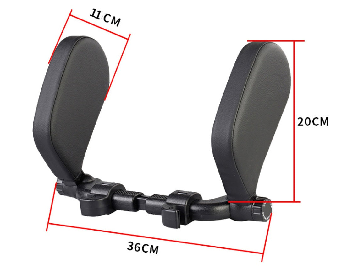 Car headrest pillow Sleep Adjustable Side Car Soft Travel Seat Headrest Auto Leather Support Neck Pillow Cushion car accessories