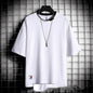 Hong Kong style loose T-shirt men - GOMARRD