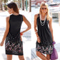 Sleeveless Floral Print Loose Summer Dress Fashion Casual Women Dress - GOMARRD