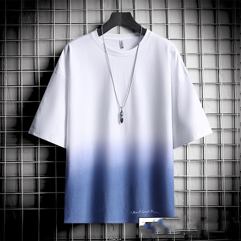 Hong Kong style loose T-shirt men - GOMARRD