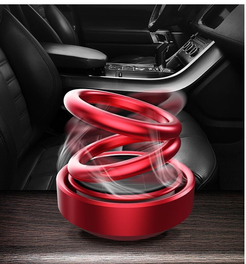 Solar Auto Rotation Car Air Freshener Perfume Seat