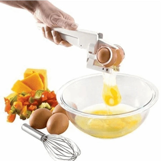 Egg Shell Cracker Handheld Plastic Egg Breaker Egg Opener Creative Egg Separator Tool Kitchen Gadgets - GOMARRD