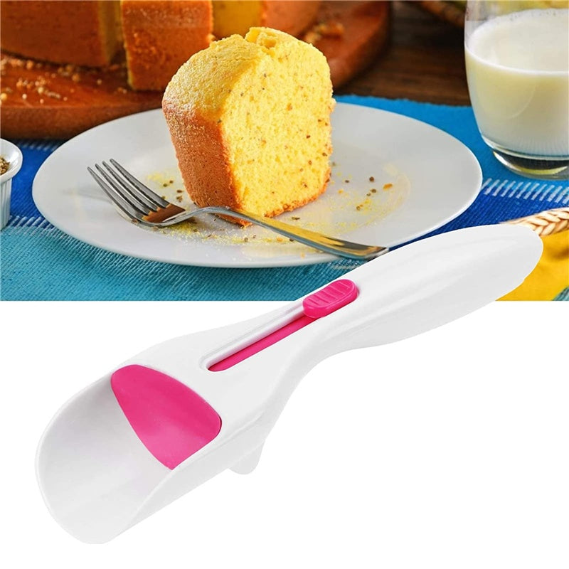 Cake Batter Scoop Can Push Labor-saving Cupcake Spoon Cake Batter Distribution Liquid Chocolate Sauce Batter Measuring Spoon Kitchen Gadgets