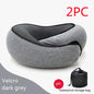 Travel Neck Pillow Non-Deformed Airplane Pillow Travel Neck Cushion Durable U-Shaped Travel Memory Cotton Nap Neck Pillow