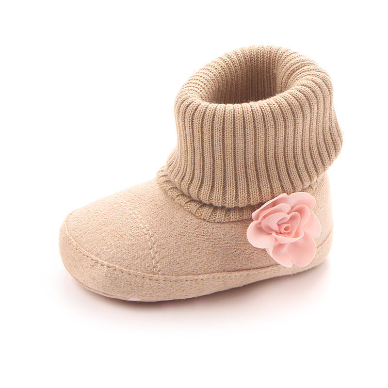 New Products Of Spring And Autumn, Three Women Baby Boots, Wholesale Screw Sleeve Socks, Mouth Shoes, Baby Toddler Shoes 0757