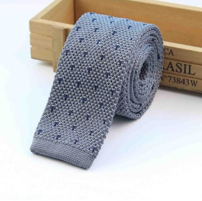 Men Knitted Knit Leisure Striped Ties Fashion Skinny Narrow Slim Neck Ties For Men Skinny Woven Designer Cravat