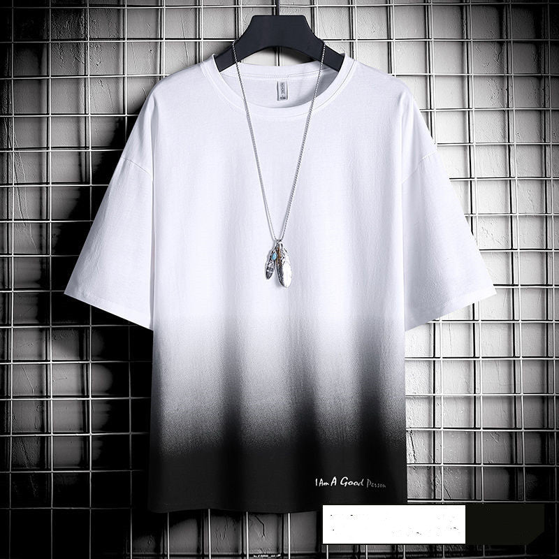 Hong Kong style loose T-shirt men - GOMARRD