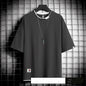 Hong Kong style loose T-shirt men - GOMARRD