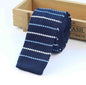 Men Knitted Knit Leisure Striped Ties Fashion Skinny Narrow Slim Neck Ties For Men Skinny Woven Designer Cravat