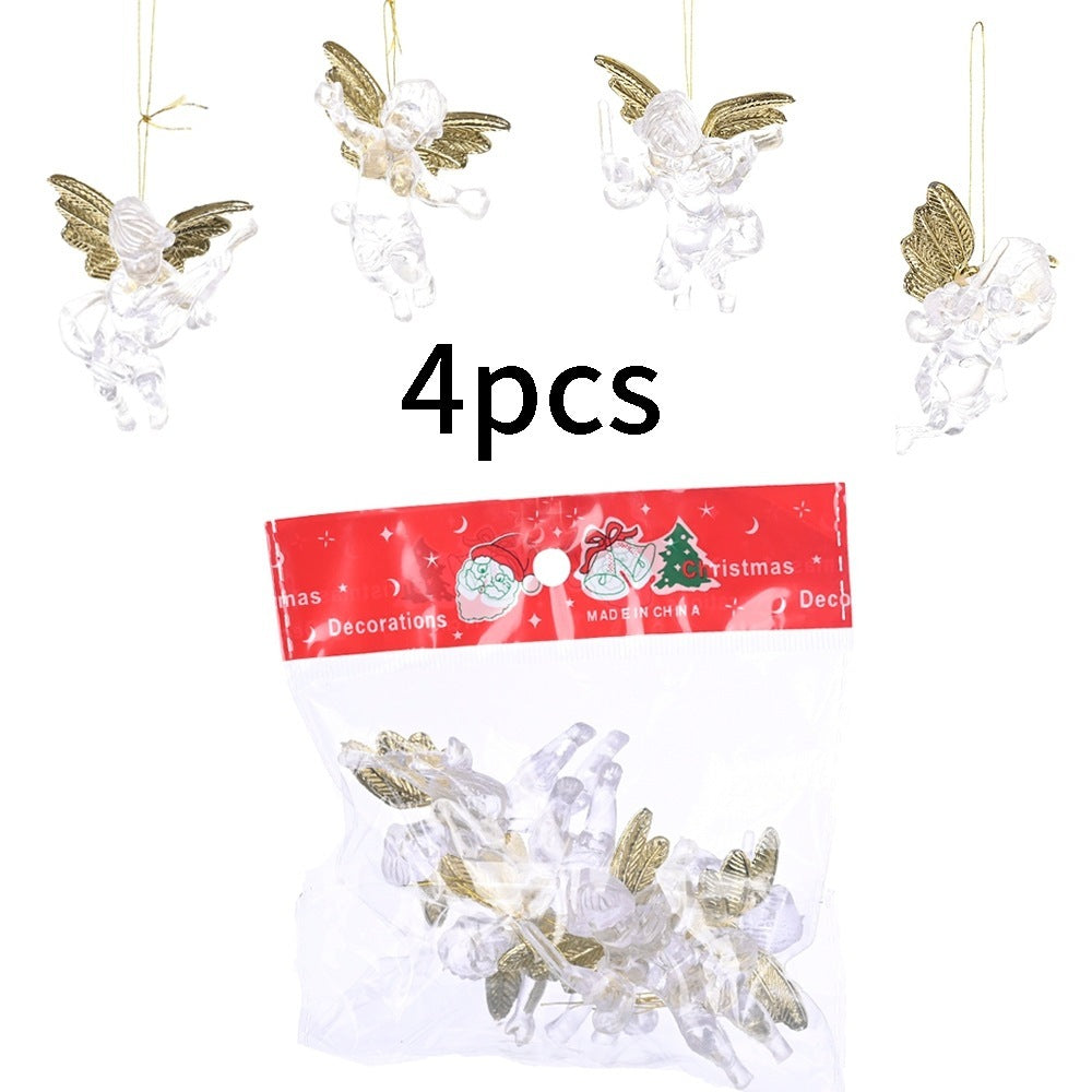 Christmas Decorative Supplies Transparent Angel Pendant