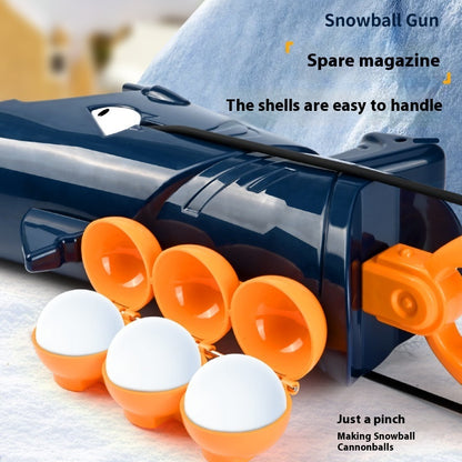 Children's Outdoor Snow Shark Cute Cartoon Snowball Gun  Launcher Clip  Fight Toy