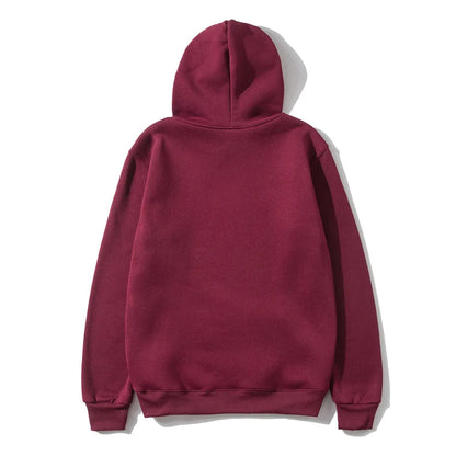 Men Woman Hoodies Sweatshirts Fashion Solid color Red Black Gray Pink Hooded Hip Hop fleece Hoody Mens Brand Hoodie Streetwear - GOMARRD