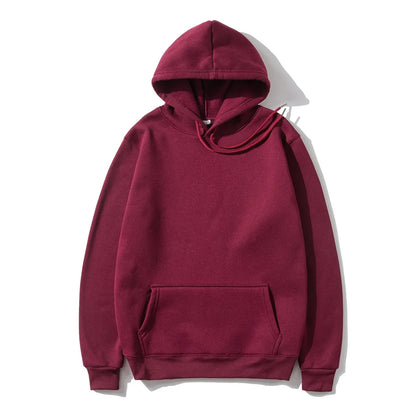 Men Woman Hoodies Sweatshirts Fashion Solid color Red Black Gray Pink Hooded Hip Hop fleece Hoody Mens Brand Hoodie Streetwear