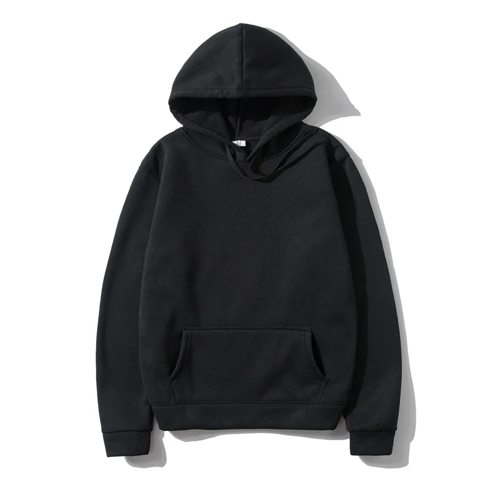 Men Woman Hoodies Sweatshirts Fashion Solid color Red Black Gray Pink Hooded Hip Hop fleece Hoody Mens Brand Hoodie Streetwear - GOMARRD