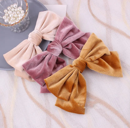 1PC Fashion Bow Hair Clip Black Velvet Hair Bows Hairpins For Women Elegant Barrette Girls Bowknot Headwear Hair Accessories Hot - GOMARRD