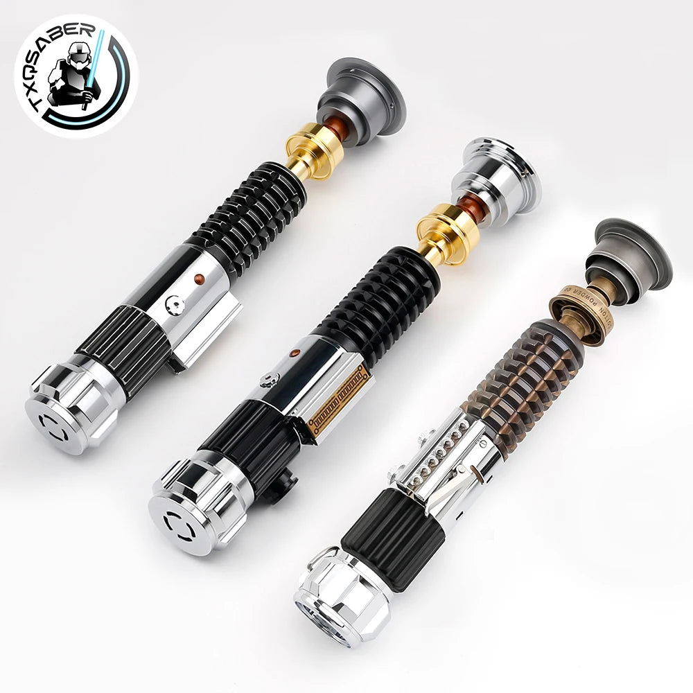 TXQSABER Lightsaber OBI WAN Skywalker EP4 Kenobi Laser Saber Metal Brass Hilt Jedi Master Replica Christmas Toy-No Blade - GOMARRD