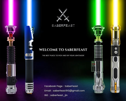 TXQSABER Obiwan Kenobi Lightsaber Neo Pixel SNV4 Proffie Smooth Swing Force Metal Hilt Led Strip Blade Laser Saber Cosplay Toys - GOMARRD