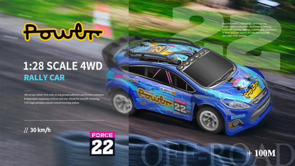 WLtoys 2.4G RC Drift Car 1/28 4WD 30KM/H Remote Control Car High Speed Four Wheel Drive Radio Controlled Mini Racing Car Model