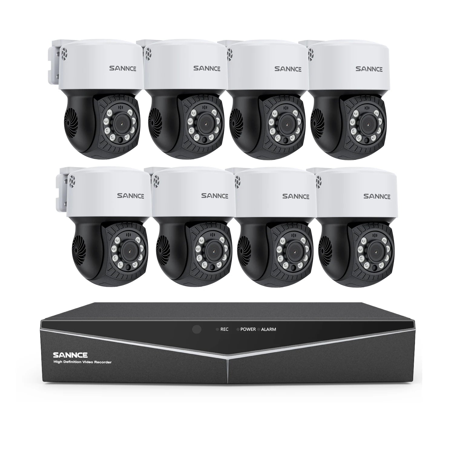 Sannce 2MP PTZ AHD Camera Security Video Surveillance CCTV System 3.6MM Lens 30M IR Night Vision 360 Analog Security Camera IP65 - GOMARRD