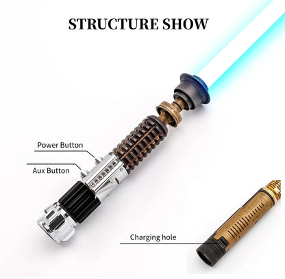 TXQSABER Obi-Wan EP4 Neo Pixel Lightsabr Proffie2.2 Board Classic Collectible Saber Bluetooth Gesture Control Jedi Laser Sword - GOMARRD