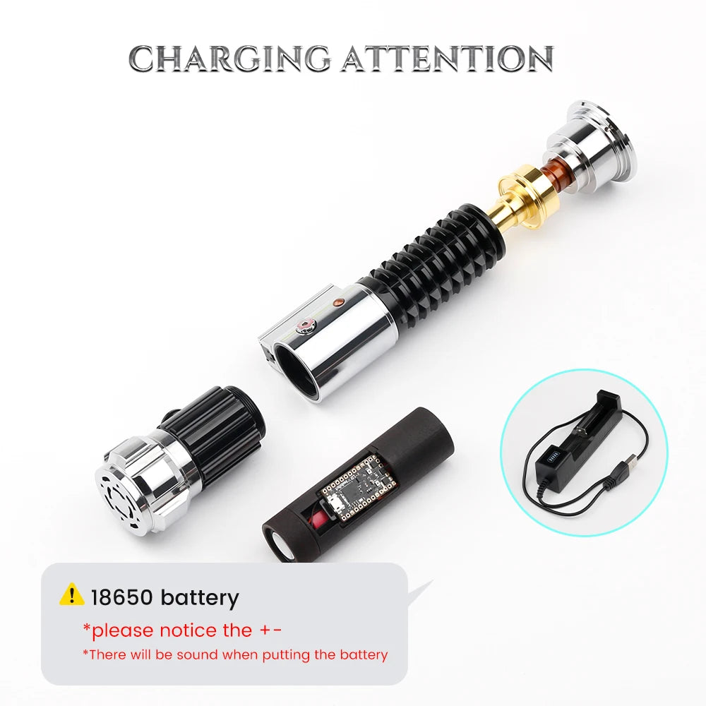 TXQSABER Obiwan Kenobi Lightsaber Neo Pixel SNV4 Proffie Smooth Swing Force Metal Hilt Led Strip Blade Laser Saber Cosplay Toys - GOMARRD