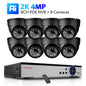 KANTURE 8CH 4K CCTV Camera System 8MP Ai Human Detection Indoor Outdoor Dome POE Ip Camera Night Vision Video Surveillance Kit