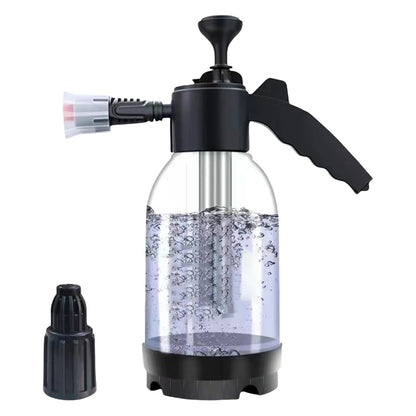 2L Hand Pump Foam Sprayer Hand Pneumatic Foam Cannon Snow Foam Pot High Pressure Car Wash Spray Bottle for Car Home Cleaning