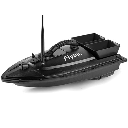 Flytec Fishing Bait Boat 500m Remote Control Bait Boat Dual Motor Fish Finder 1.5KG Loading with LED Light for Fishing