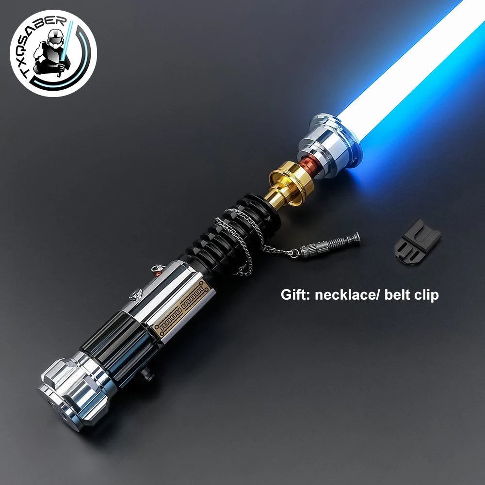 TXQSABER Obiwan Kenobi Lightsaber Neo Pixel SNV4 Proffie Smooth Swing Force Metal Hilt Led Strip Blade Laser Saber Cosplay Toys - GOMARRD