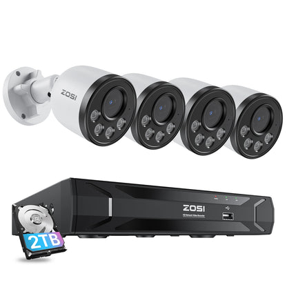 ZOSI 8CH 3K PoE Security Camera System 3K 5MP 8 Channel NVR 4MP HD Outdoor IP Cameras 25FPS Home CCTV Video Surveillance Kit - GOMARRD