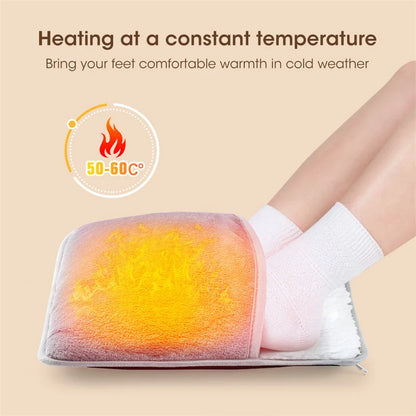 Electric Foot Warmer Portable Usb Heating Pad Soft Plush Washable Feet Heater Household Office Improve Sleeping Warming Mat 발난로 - GOMARRD