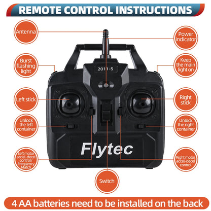 Flytec Fishing Bait Boat 500m Remote Control Bait Boat Dual Motor Fish Finder 1.5KG Loading with LED Light for Fishing