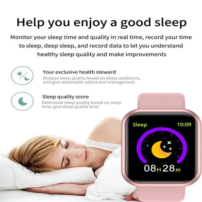 2024 New Smart Watch Men Smart Watch Heart Rate Monitor Blood Pressure Fitness bracelet Gift for IOS and Android Smartphones Y68