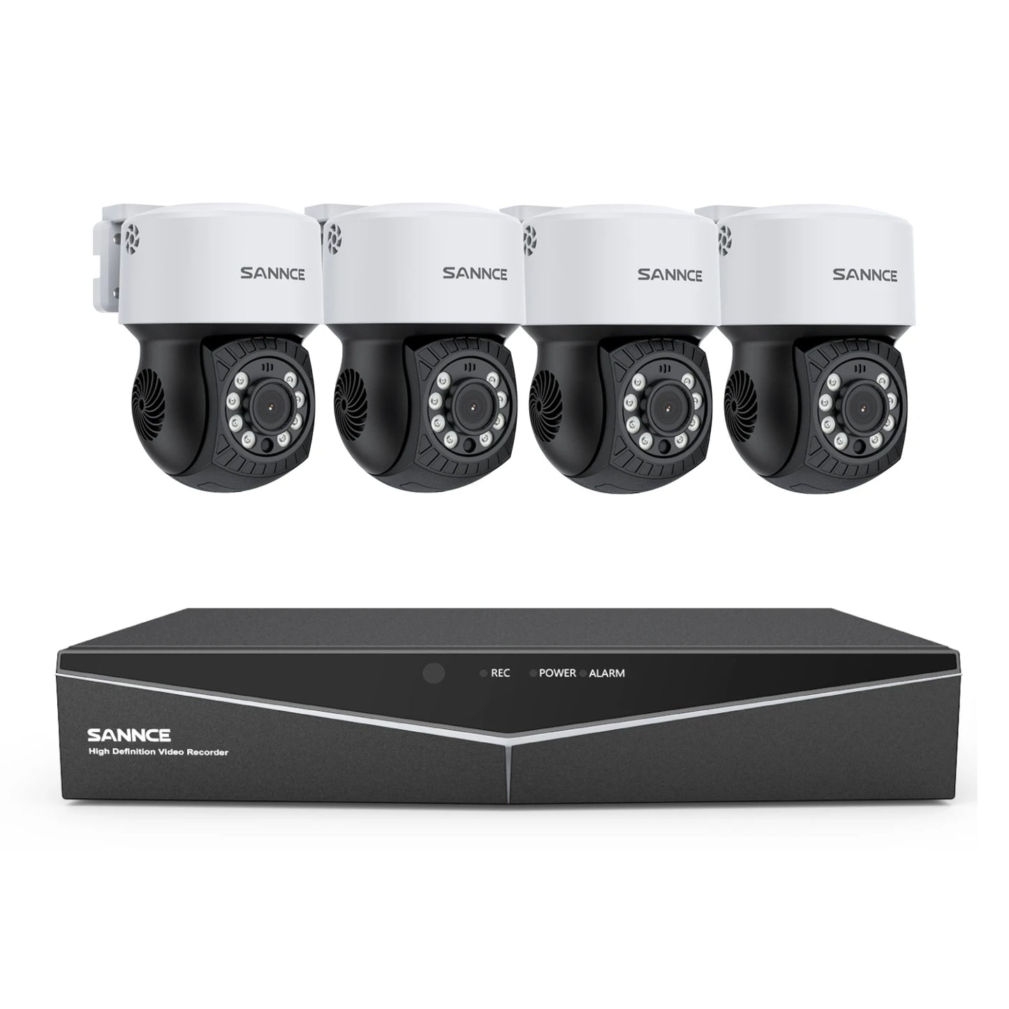 Sannce 2MP PTZ AHD Camera Security Video Surveillance CCTV System 3.6MM Lens 30M IR Night Vision 360 Analog Security Camera IP65