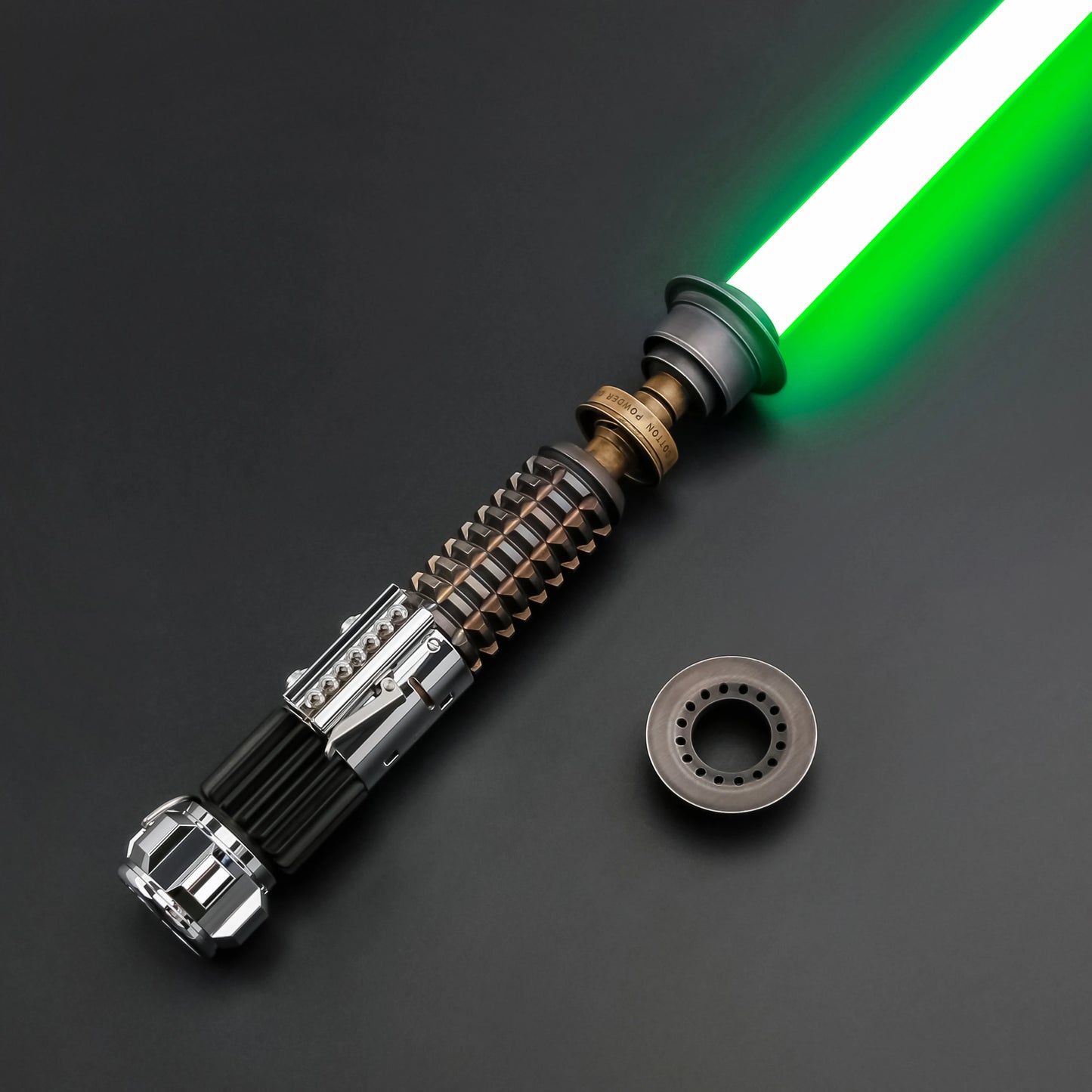 TXQSABER Obiwan Lightsaber Neo Pixel SNV4 Proffie Smooth Swing Metal Hilt Led Strip Blade Laser Saber Cosplay Toys Kenobi EP4 - GOMARRD