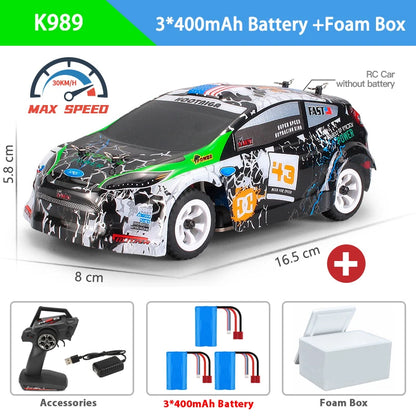 WLtoys 2.4G RC Drift Car 1/28 4WD 30KM/H Remote Control Car High Speed Four Wheel Drive Radio Controlled Mini Racing Car Model