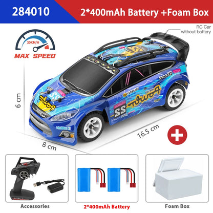 WLtoys 2.4G RC Drift Car 1/28 4WD 30KM/H Remote Control Car High Speed Four Wheel Drive Radio Controlled Mini Racing Car Model