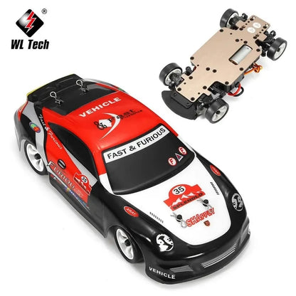 WLtoys 2.4G RC Drift Car 1/28 4WD 30KM/H Remote Control Car High Speed Four Wheel Drive Radio Controlled Mini Racing Car Model