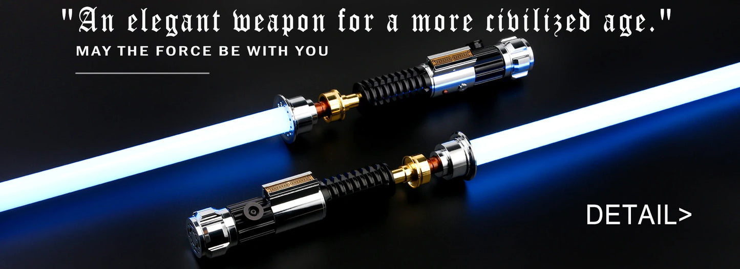 TXQSABER Obiwan Kenobi Lightsaber Neo Pixel SNV4 Proffie Smooth Swing Force Metal Hilt Led Strip Blade Laser Saber Cosplay Toys