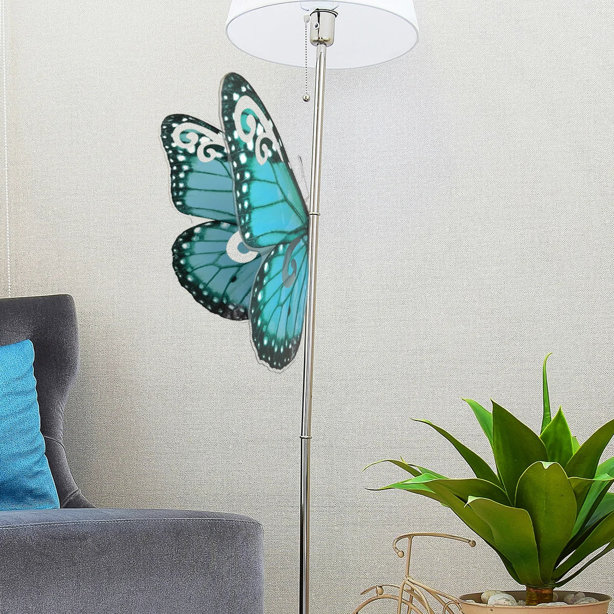 3d Stereo 40cm Large Size Butterfly Wall Sticker Living Room Bedroom Study Restaurant Decorative Art  Aeshtetic Wall Sticker