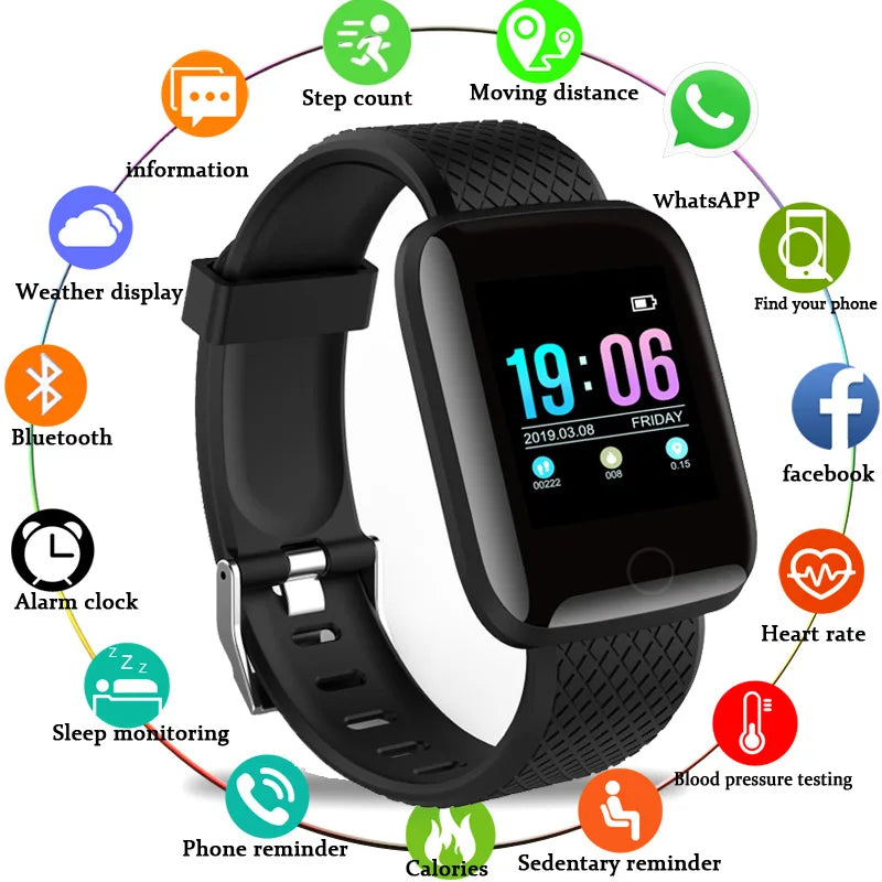 D13 Smart Watch Men Blood Pressure Waterproof Smartwatch Women Heart Rate Monitor Fitness Tracker Watch Sport For Android IOS