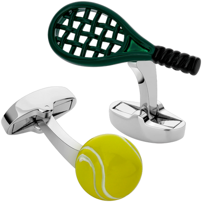 Novelty Tennis Cufflinks for Men with Gift Box