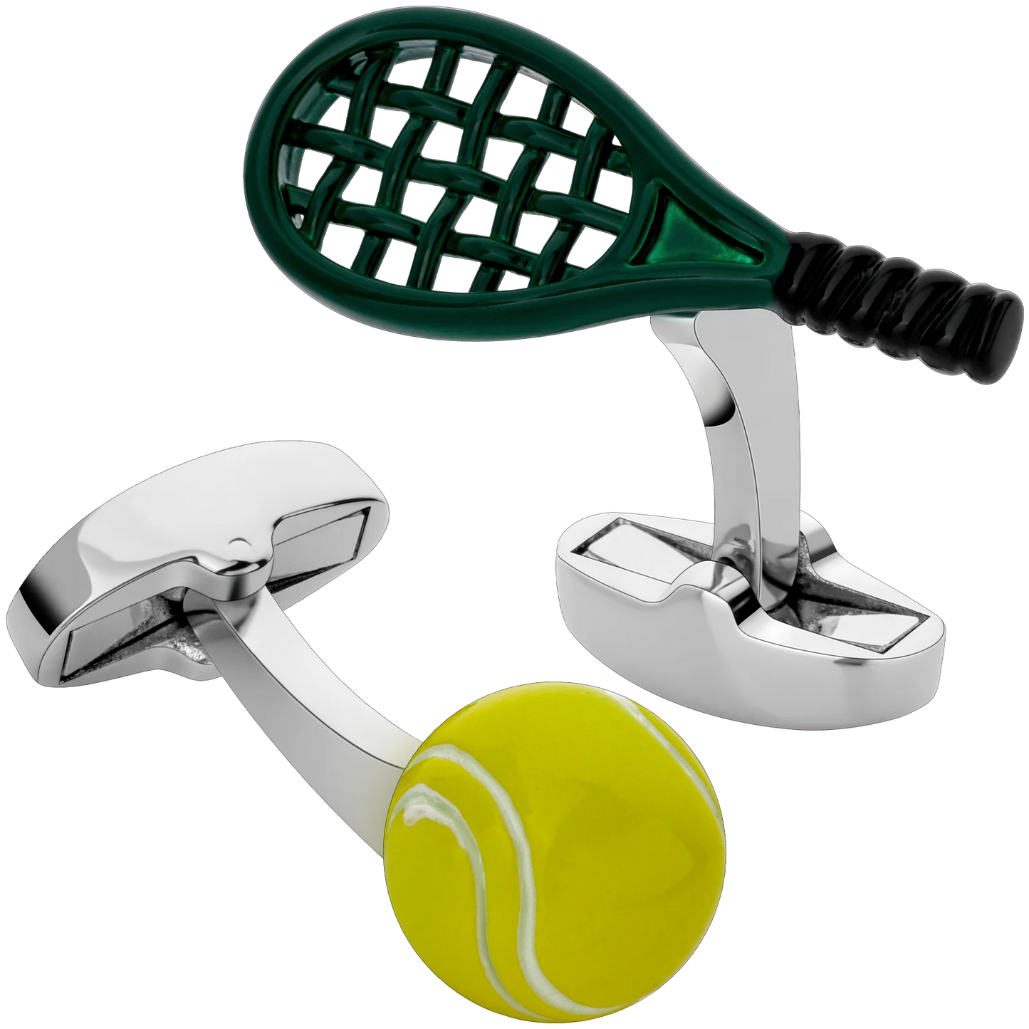 Novelty Tennis Cufflinks for Men with Gift Box