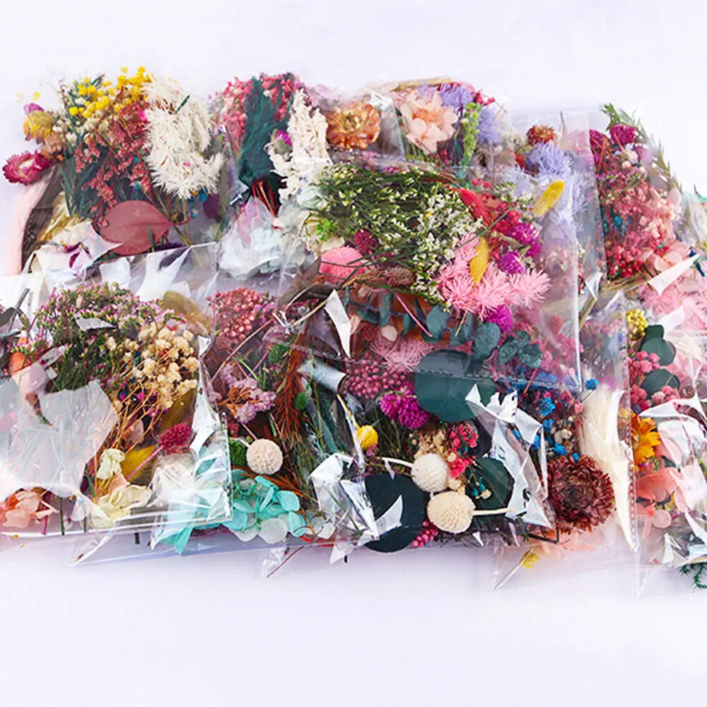 1 Bag Random Mixed Dried Flowers Handmade Candle Resin Epoxy Making Crafts US