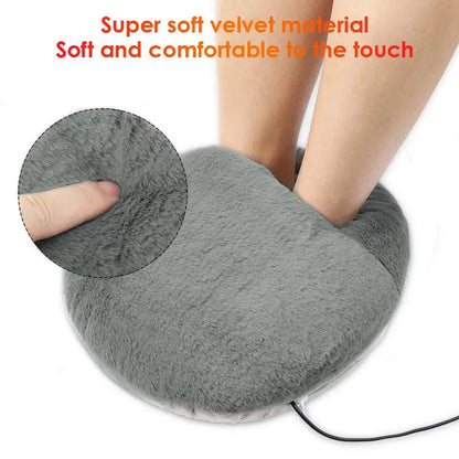 Winter USB Charging Electric Foot Heating Pad Universal Soft Plush Washable Foot Warmer Heater Household Foot Warming Mat - GOMARRD