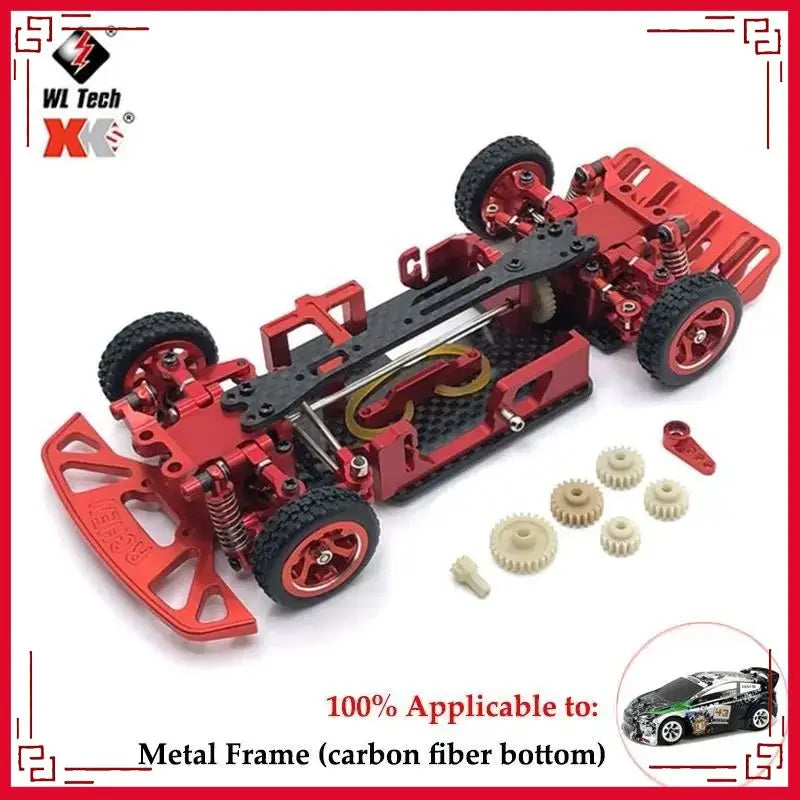 Wltoys K989 284161 284010  284131 K969 1/28 Rc Car Metal PO Parts Six-Piece Set  Car Accessories  Rc Cars for Adults