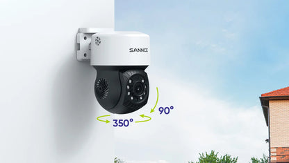 Sannce 2MP PTZ AHD Camera Security Video Surveillance CCTV System 3.6MM Lens 30M IR Night Vision 360 Analog Security Camera IP65 - GOMARRD