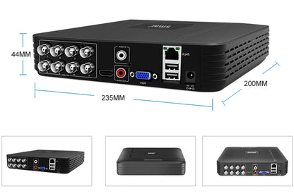 Smar H.265 4CH/8CH CCTV DVR 5M-N 5 in 1 AHD CVI TVI CVBS IP Camera Hybrid Digital Video Recorder Home Security System Onvif NVR